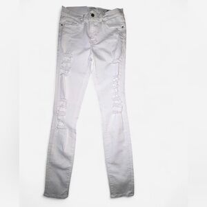 FRAME white mid-rise skinny fit Le Skinny De Jeanne